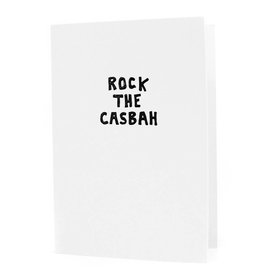 Hat + Wig + Glove Rock the Casbah letterpress card