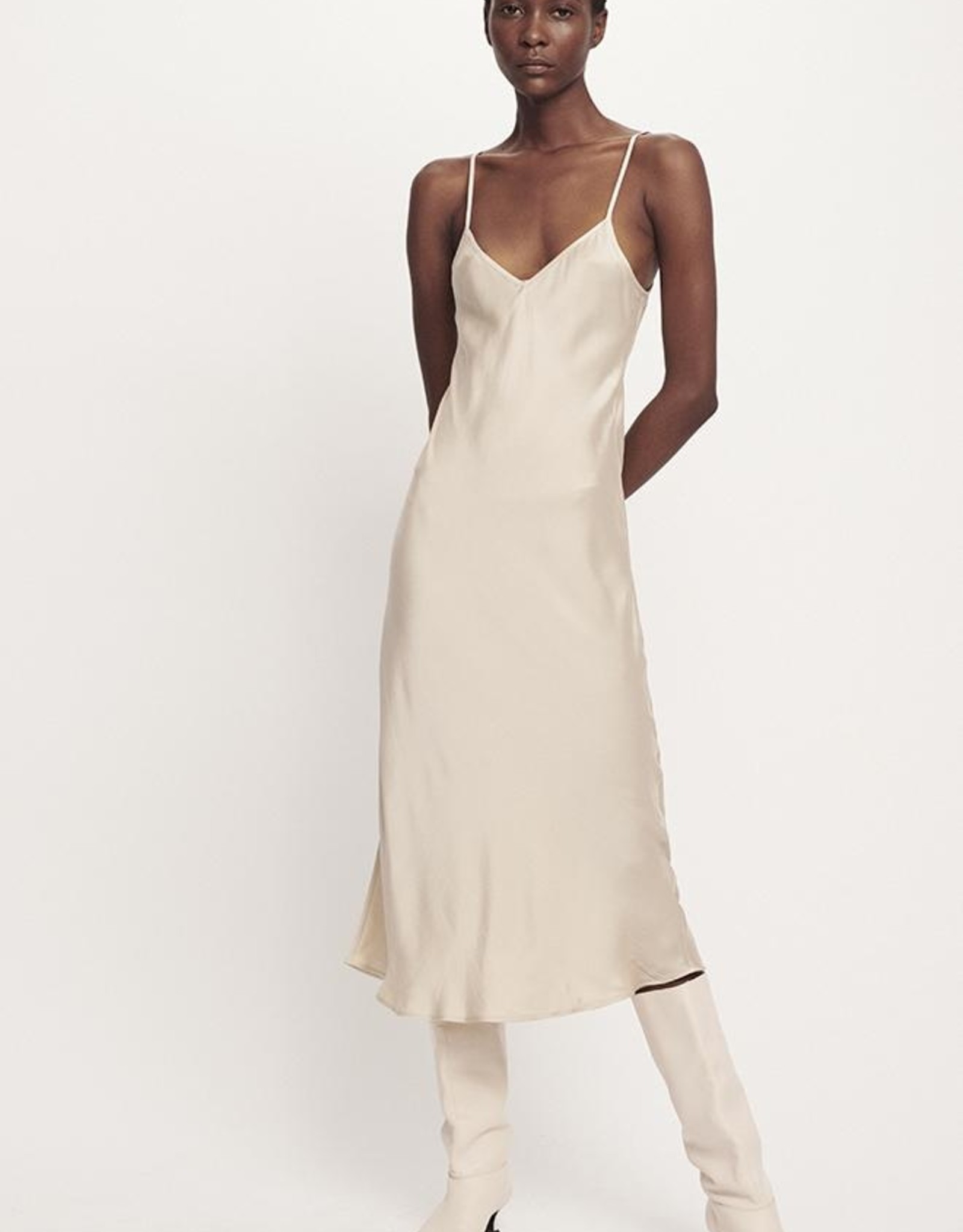silk laundry 90s silk slip dress