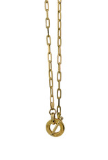 VON TRESKOW CLIP CHAIN NECKLACE WITH VT DISC TOGGLE