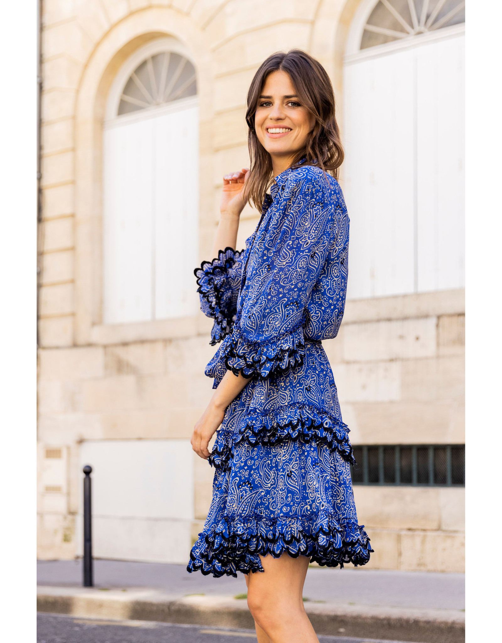 MISS JUNE PARIS ANGELICA DRESS  BLUE - B62