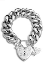 VON TRESKOW BIG MAMA HEART PADLOCK BRACELET