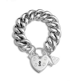 VON TRESKOW BIG MAMA HEART PADLOCK BRACELET