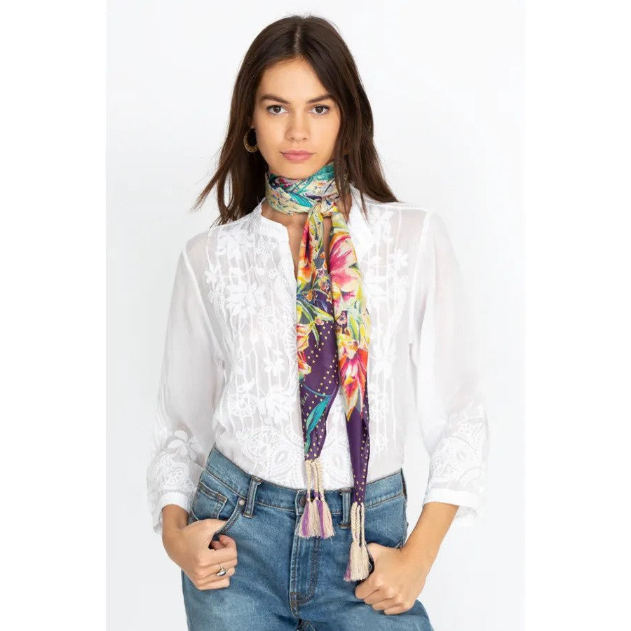 JOHNNY WAS TOPIARY SCARF Saltwater