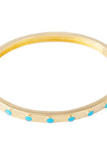 FAIRLEY TURQUOISE CRYSTAL BANGLE