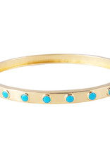 FAIRLEY TURQUOISE CRYSTAL BANGLE