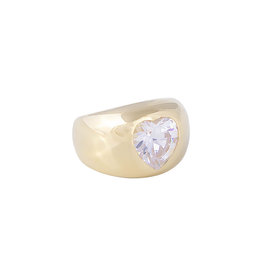 FAIRLEY JUMBO HEART DOME RING