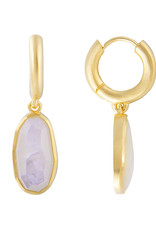 FAIRLEY FREE FORM MOTHER OF PEARL HOOPS