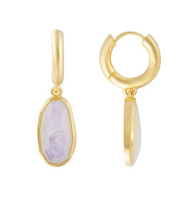 FAIRLEY FREE FORM MOTHER OF PEARL HOOPS