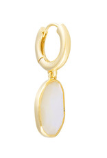 FAIRLEY FREE FORM MOTHER OF PEARL HOOPS