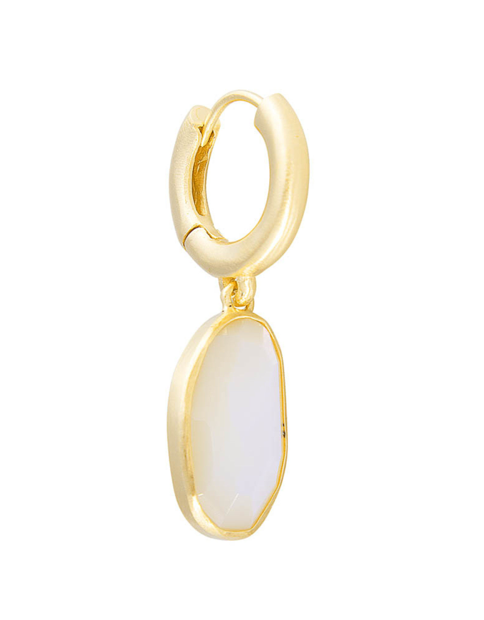 FAIRLEY FREE FORM MOTHER OF PEARL HOOPS