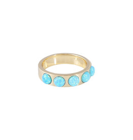 FAIRLEY TURQUOISE CRYSTAL RING