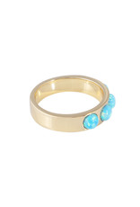 FAIRLEY TURQUOISE CRYSTAL RING