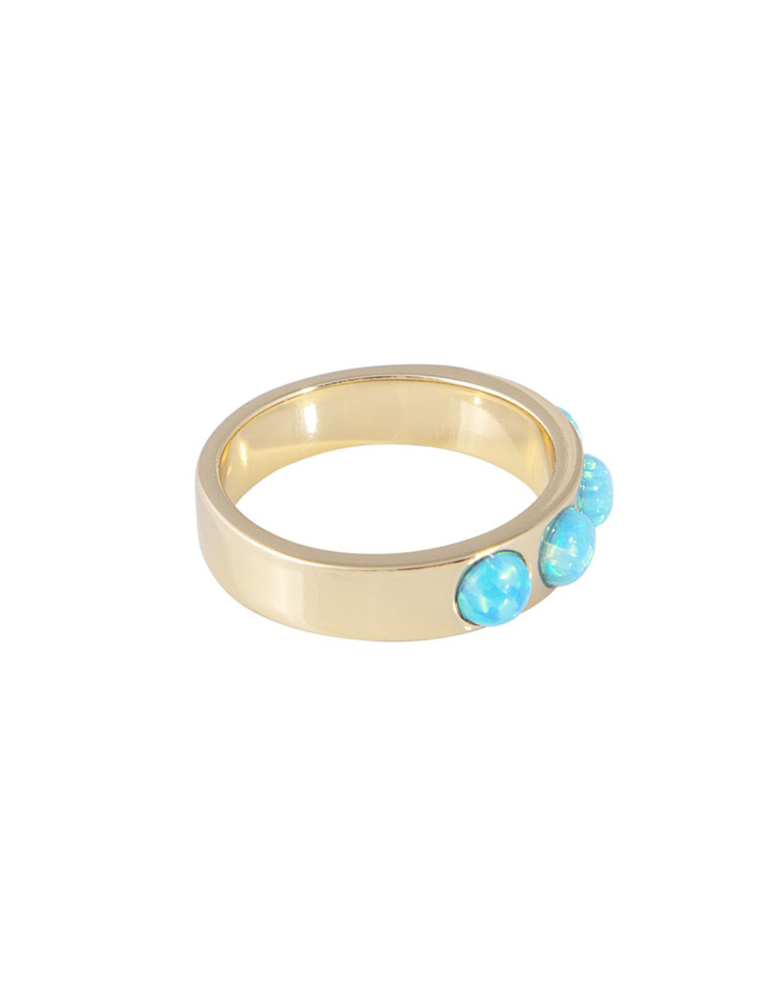 FAIRLEY TURQUOISE CRYSTAL RING