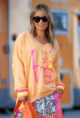 MISS GOODLIFE LOVE PEACE V NECK SWEATER