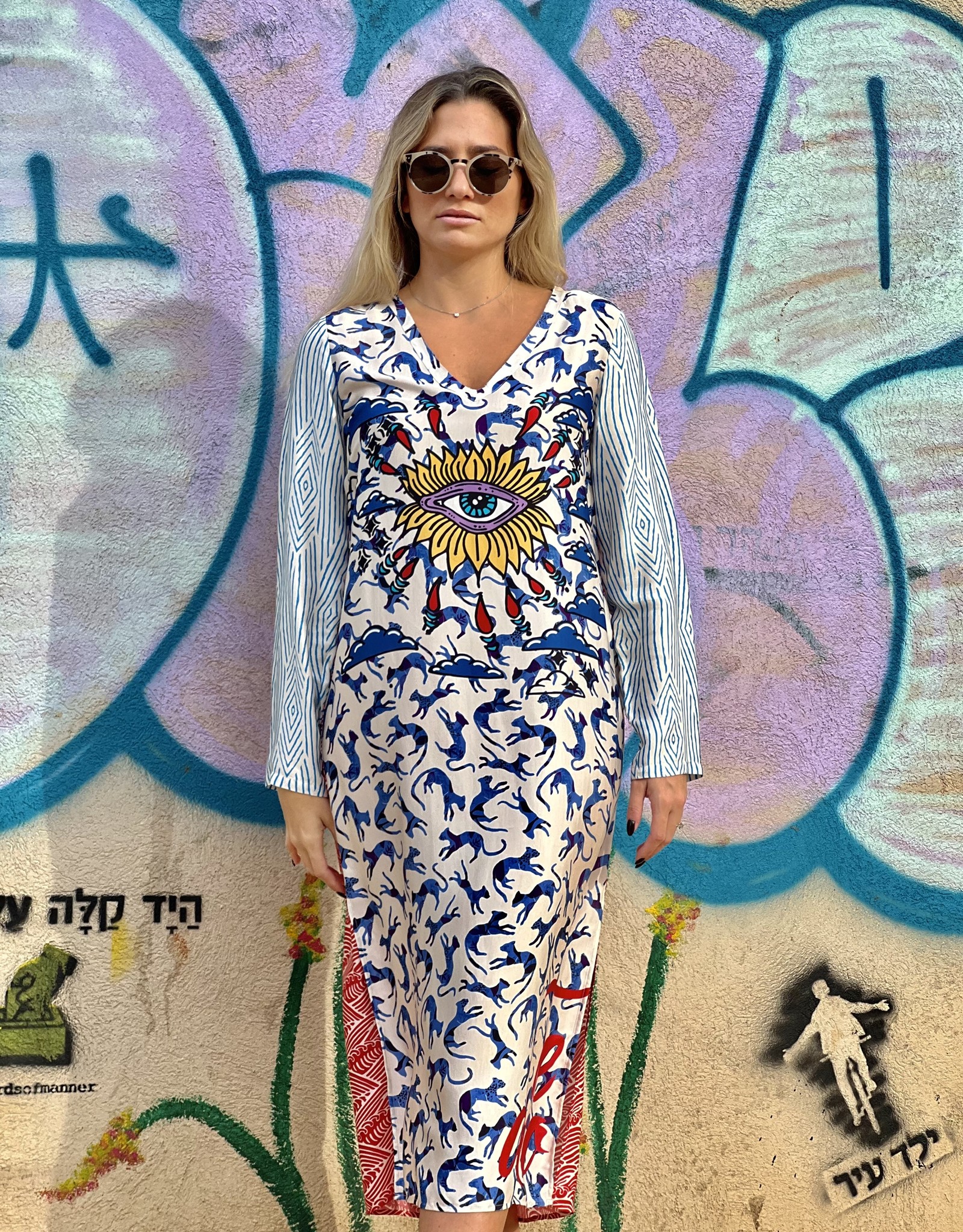 ME369 EVE EYE ON ME PRINT DRESS