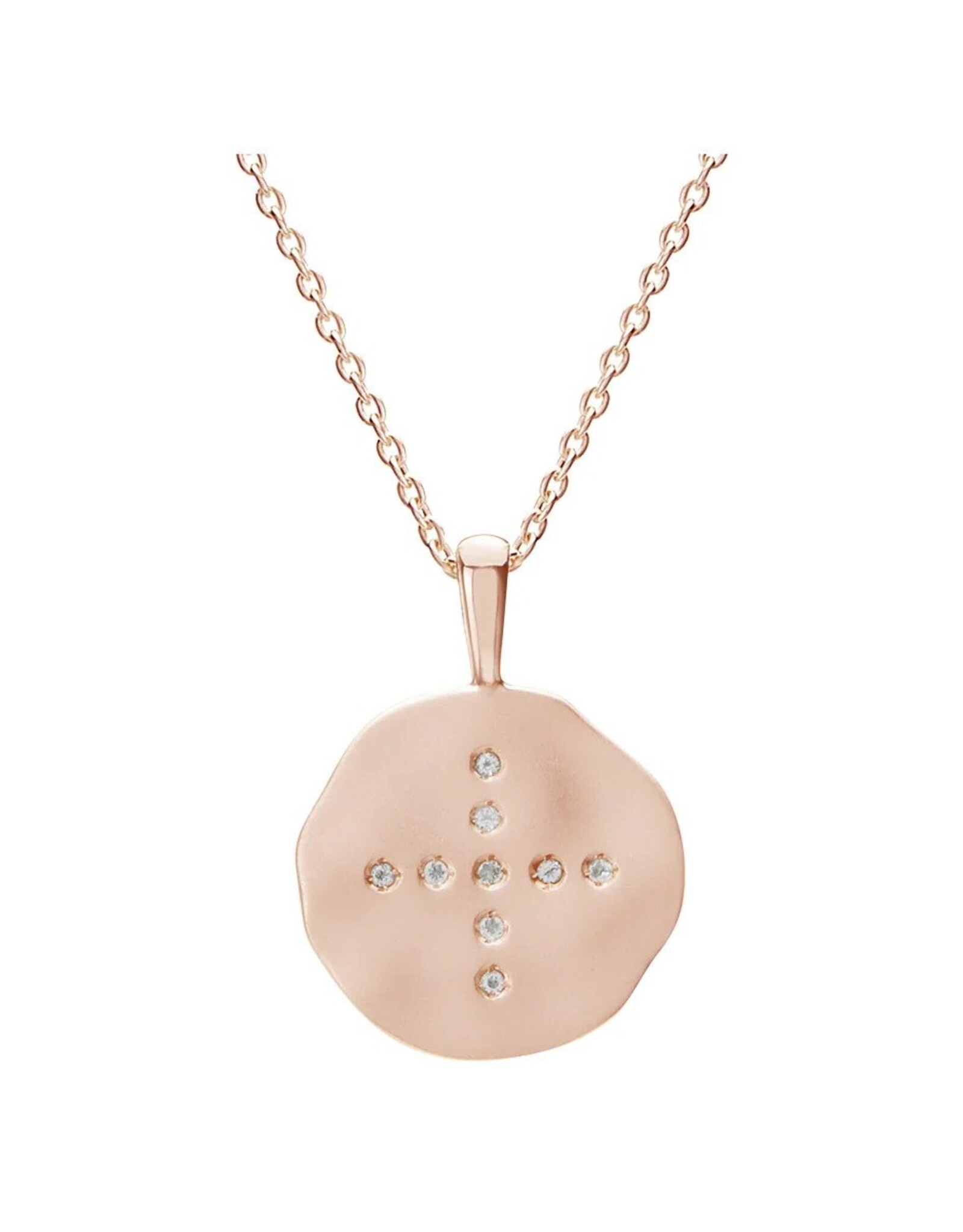 MURKANI HALYCON PENDANT NECKLACE ROSE GOLD