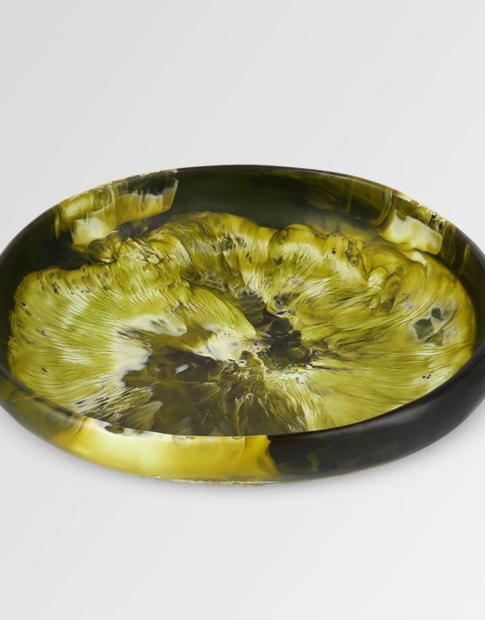 DINOSAUR DESIGNS DINOSAUR DESIGNS MALACHITE MEDIUM RESIN EARTH BOWL