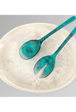 DINOSAUR DESIGNS MINERAL SWIRL RESIN LONG SERVERS