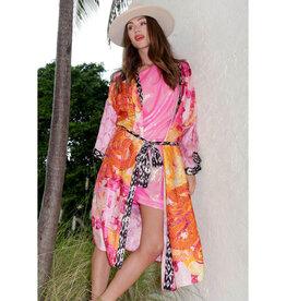 MISS GOODLIFE FLOWERS KIMONO