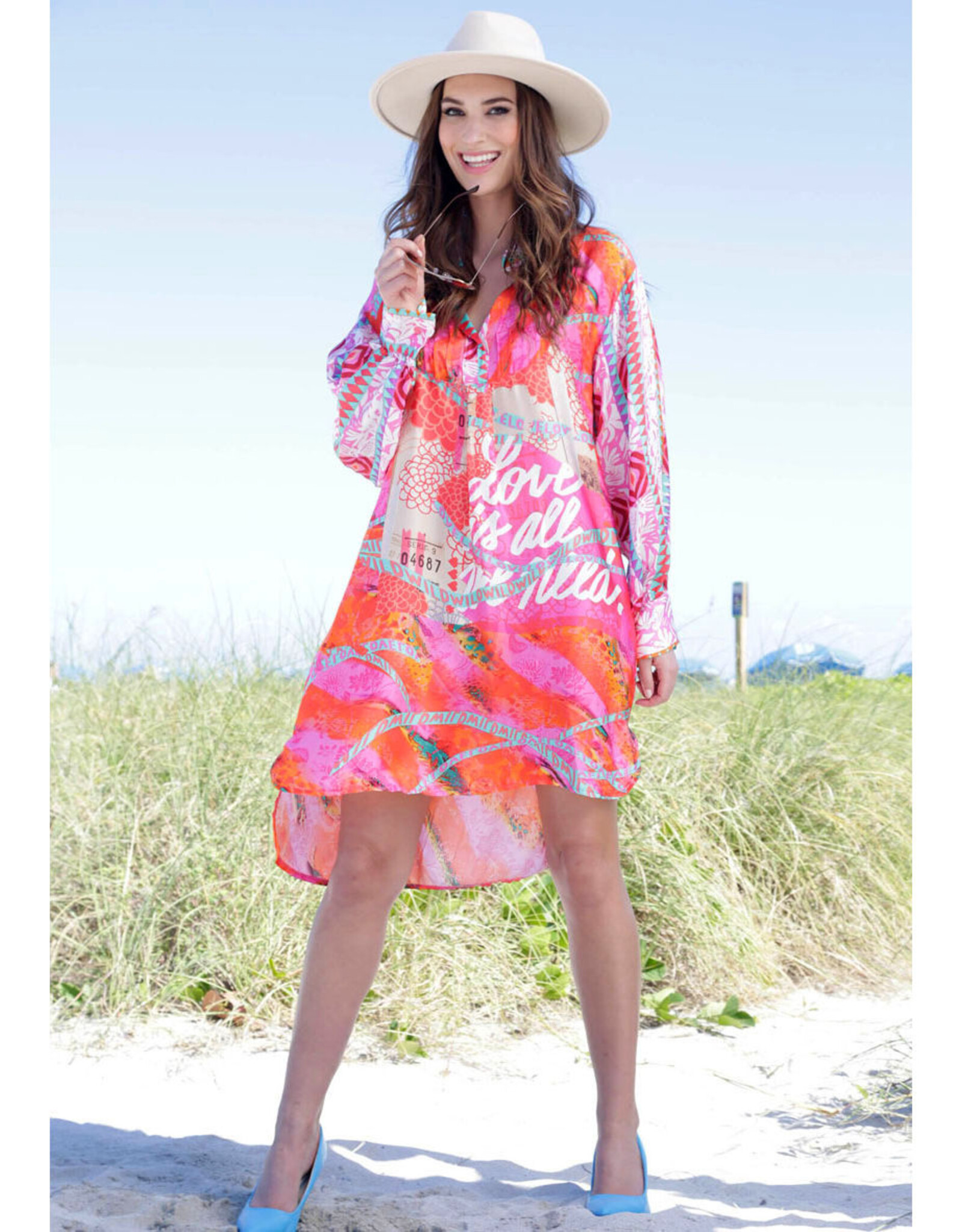 MISS GOODLIFE SHIRT DRESS LOVE IS ALL AROUND