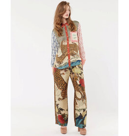 ME369 ISABEL MIXED PRINT ORIENTAL SHIRT