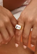 FAIRLEY CRYSTAL COCKTAIL RING