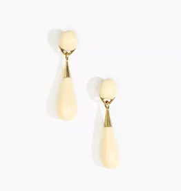 DINOSAUR DESIGNS DEW DROP EARRINGS MEDIUM CREAM