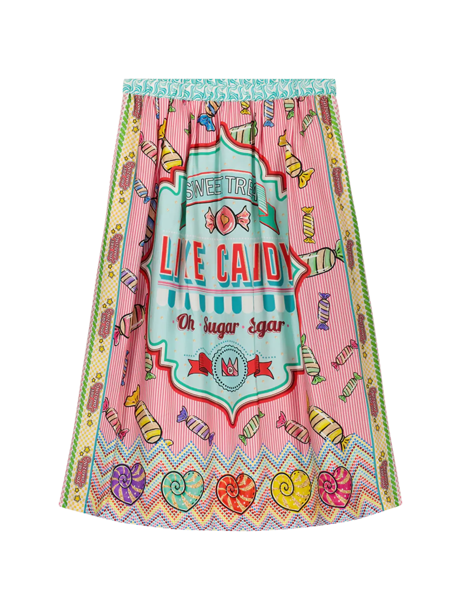 ME369 VANESSA CANDY PRINTED SKIRT