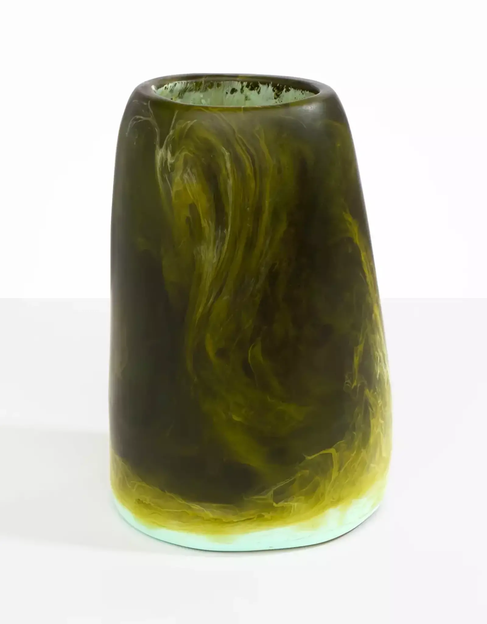 DINOSAUR DESIGNS MALACHITE PEBBLE VASE LARGE