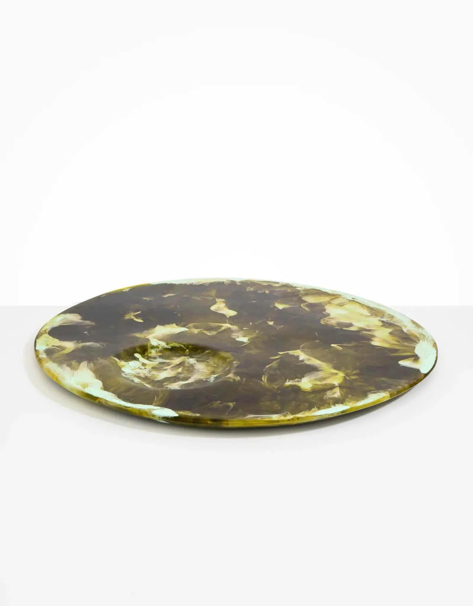 DINOSAUR DESIGNS MALACHITE MOON CHEESE PLATTER