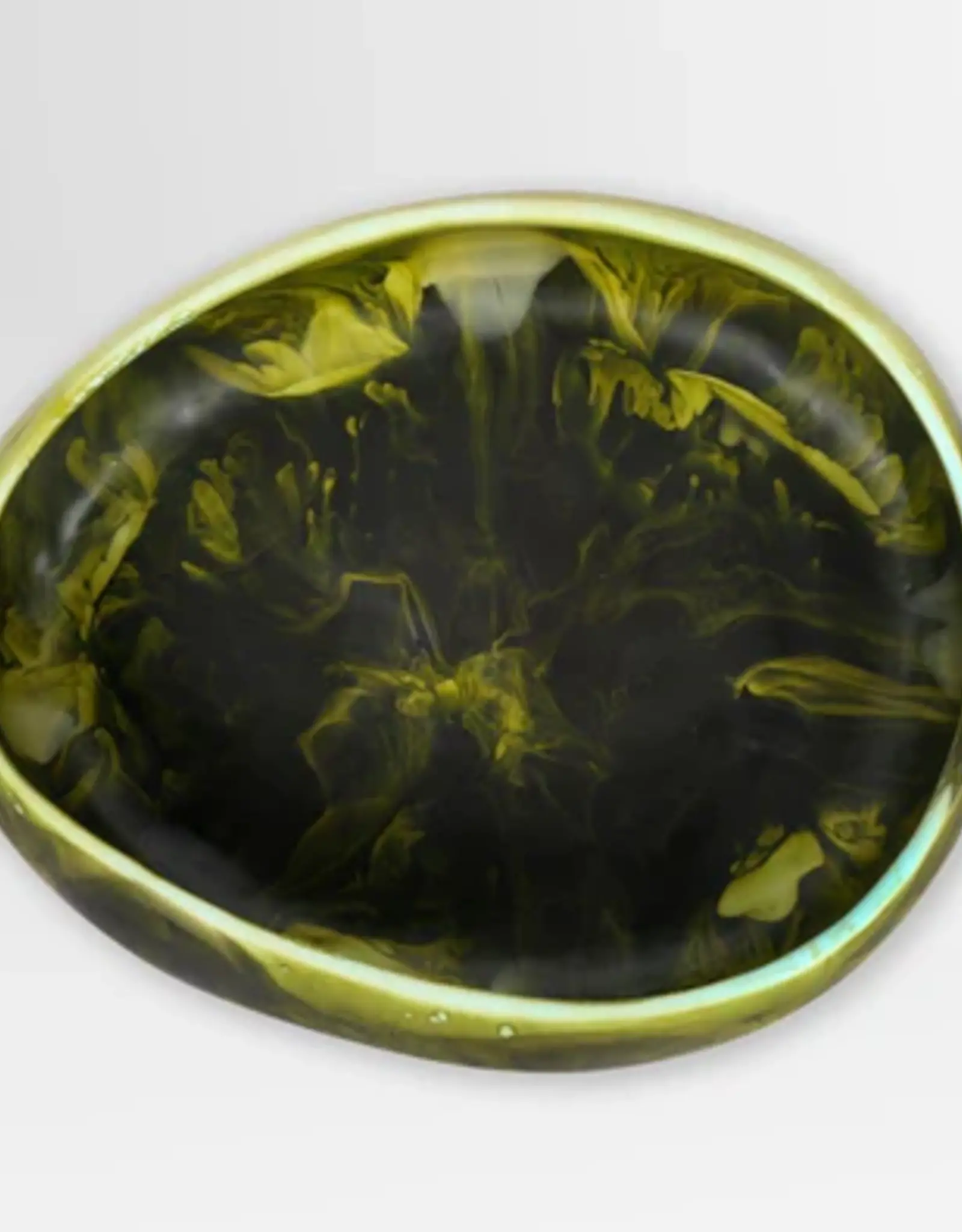 DINOSAUR DESIGNS MEDIUM MALACHITE ROCK BOWL