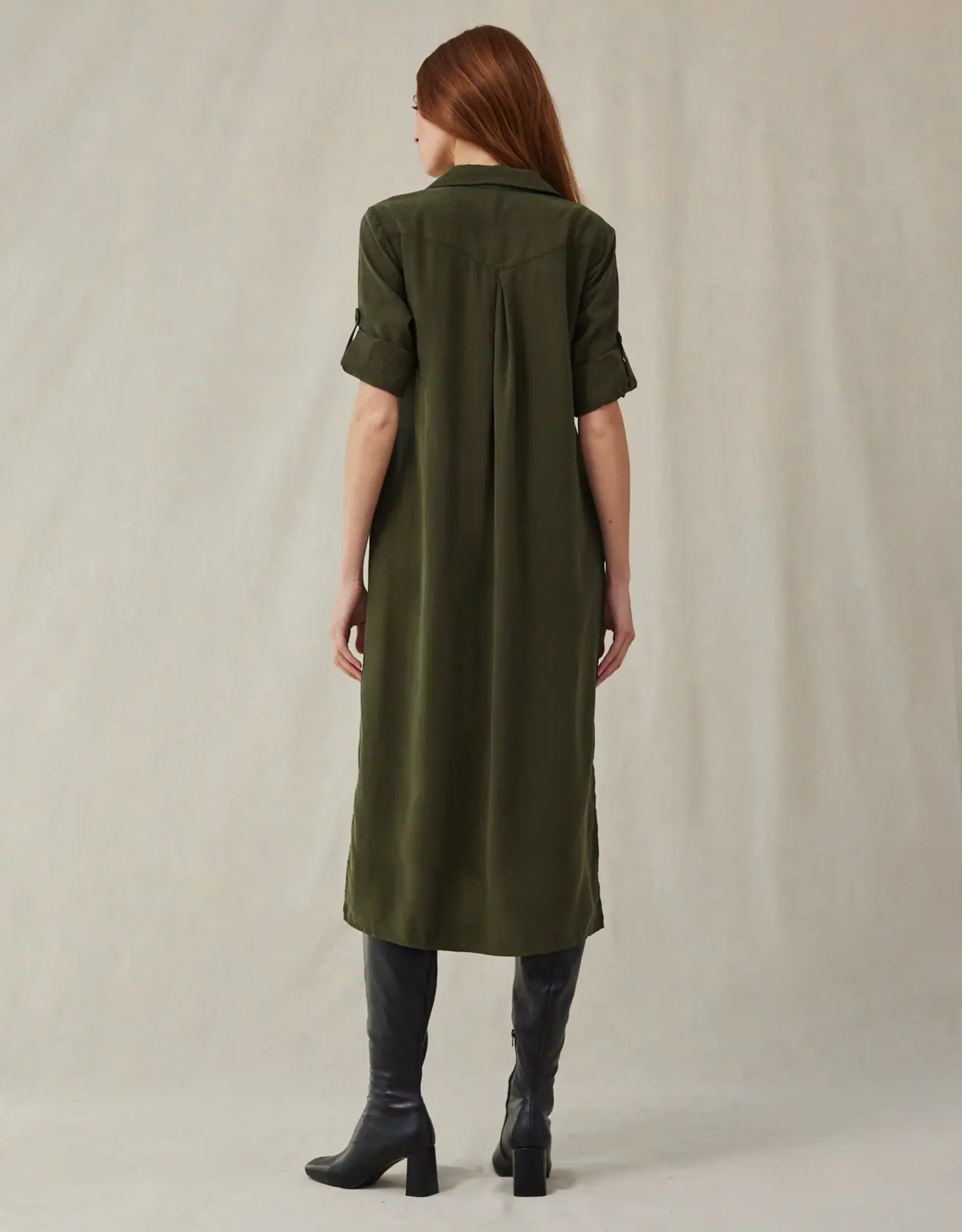 BELLA DAHL DUSTER DRESS ITALIAN HERB