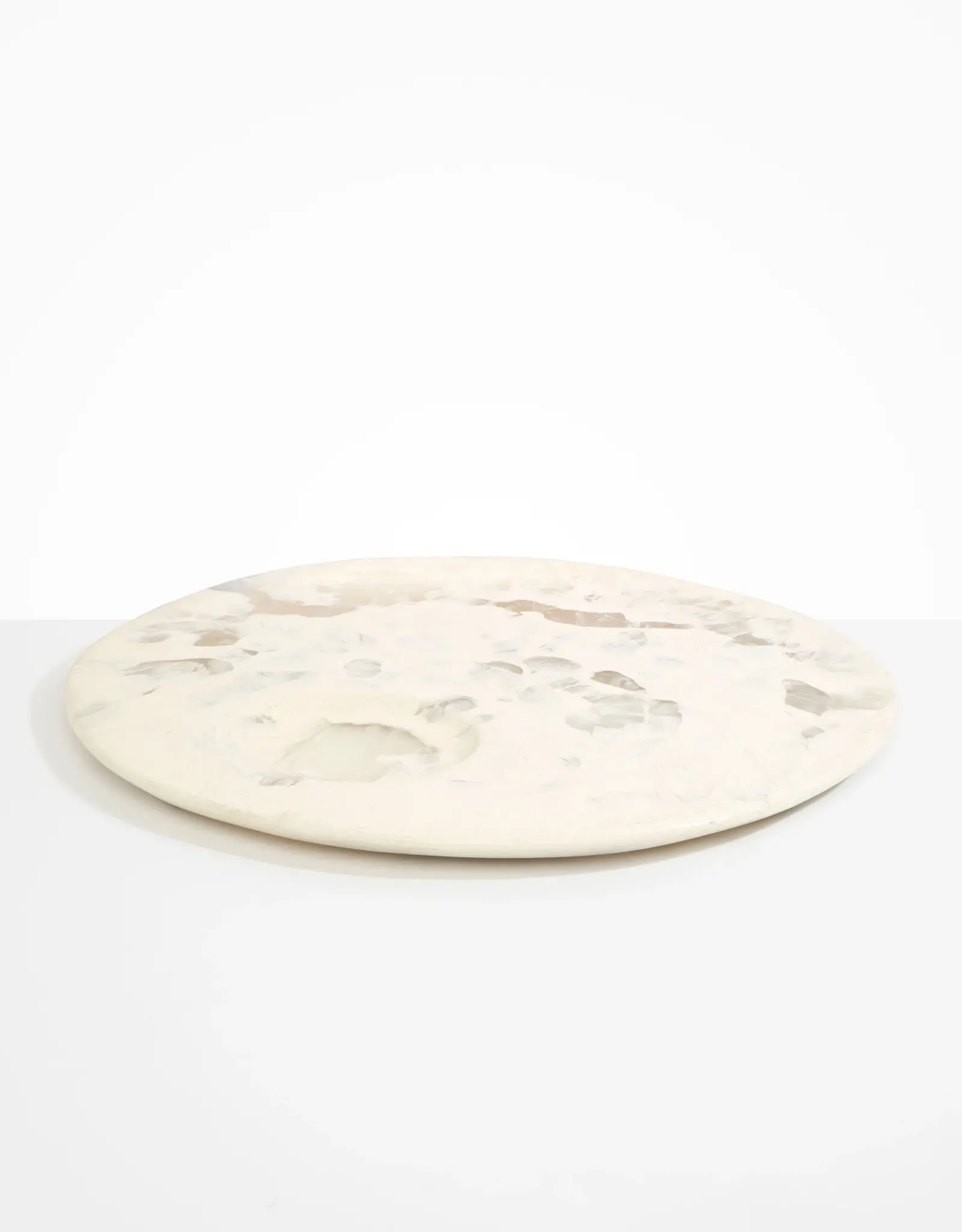 DINOSAUR DESIGNS CHALK SWIRL MOON CHEESE PLATTER