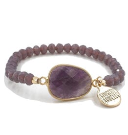 Stone Lavender Bracelet