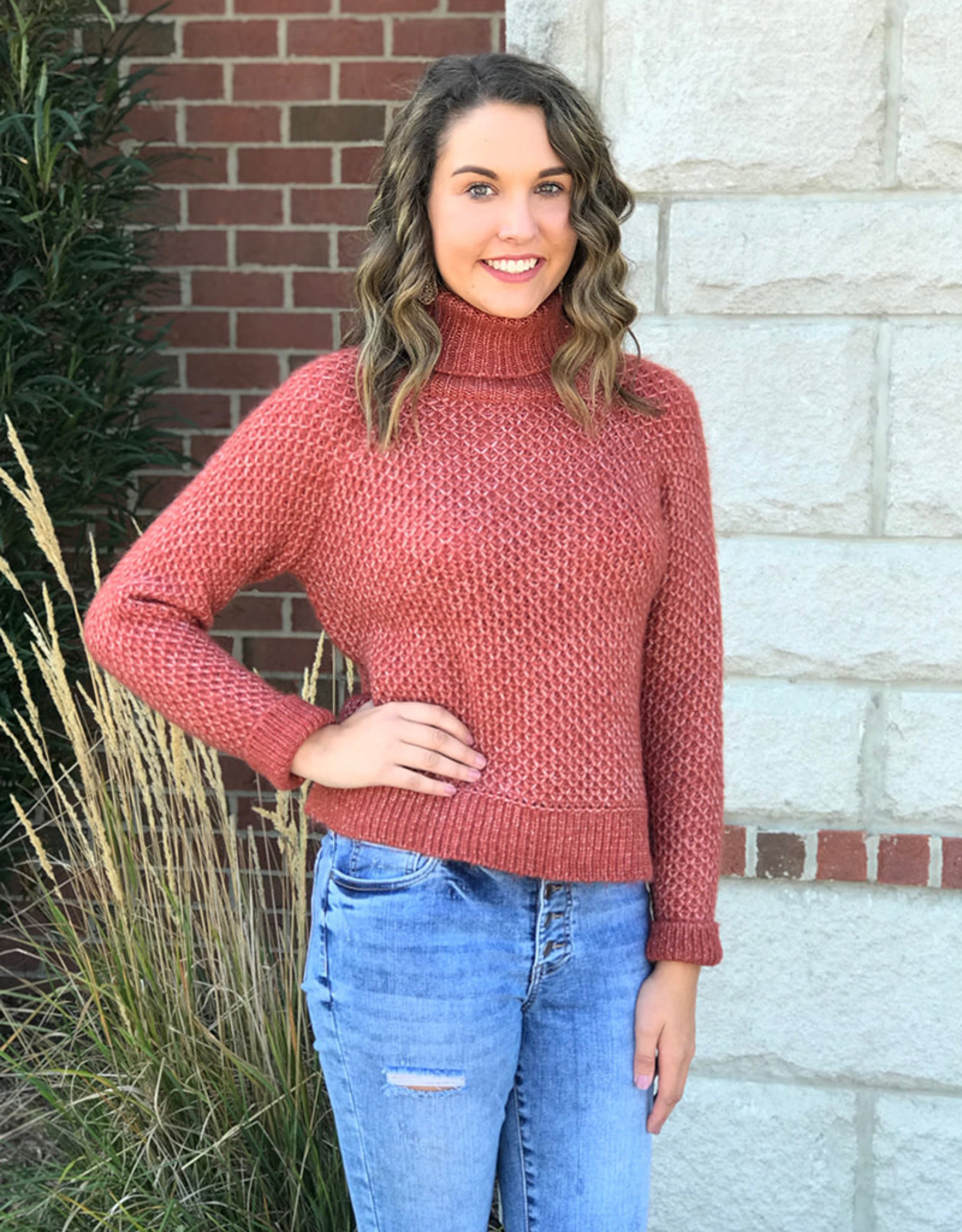 big turtleneck sweater