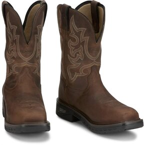 JUSTIN BRANDS JUSTIN RIGMAN BROWN COMP TOE CR4019 X