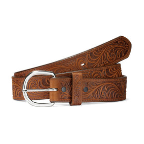 BRIGHTON JUSTIN 1 1/2 BRK WESTERN SCROLL 53909