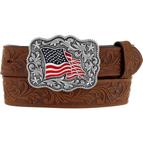 BRIGHTON 1 1/4 BRN AMERICAN PRIDE C30219