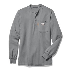 RASCO FR GRAY HENLEY  FR0101GY
