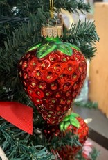 Strawberry Glass Ornament
