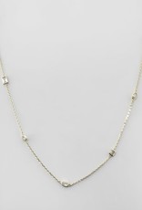 36 inch Long Necklace w/CZ's