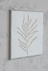 CC 15" Square distressed Embossed Metal Wall Decor - Botanical