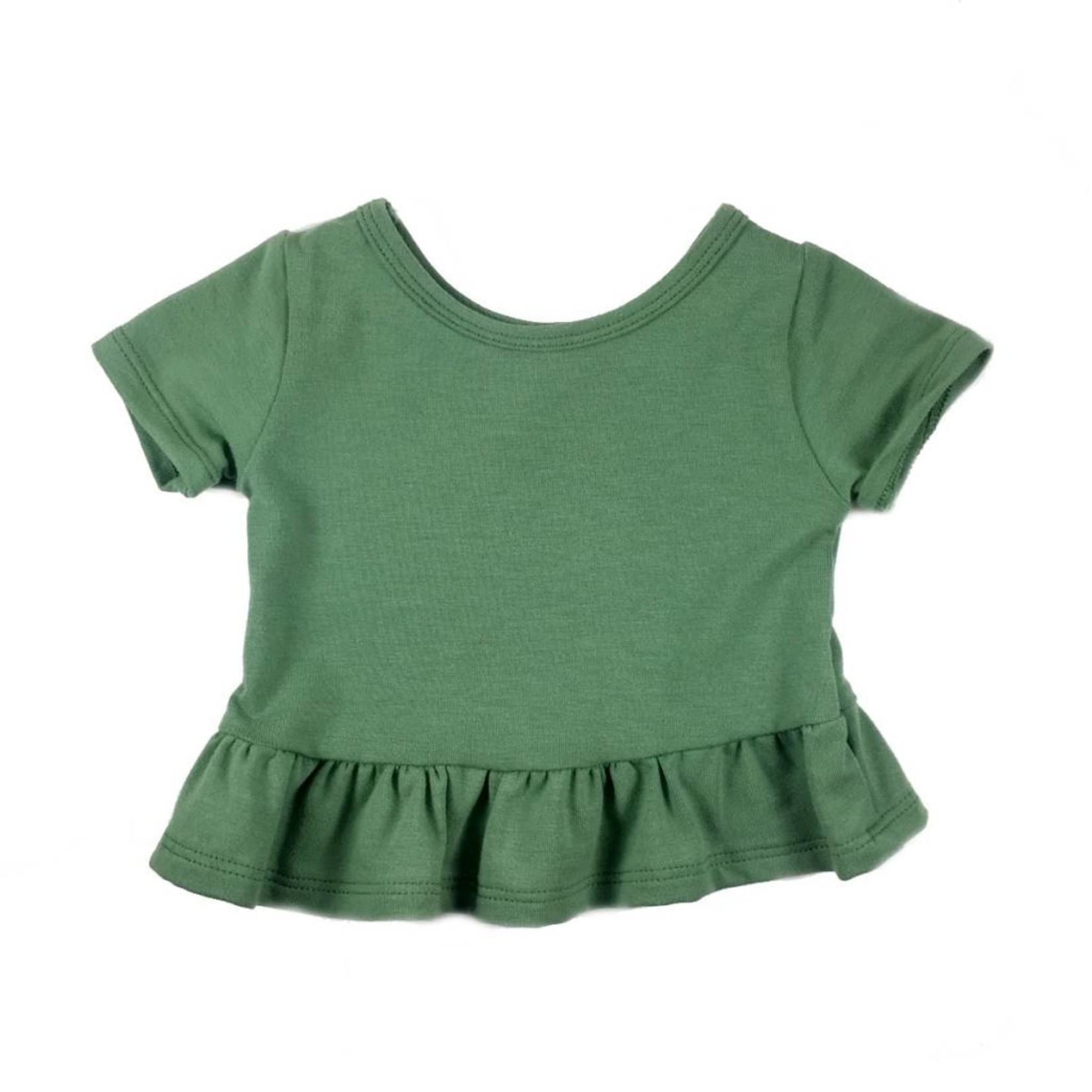 Vivie & Ash Green Peplum Top (Baby/Toddler Fit)