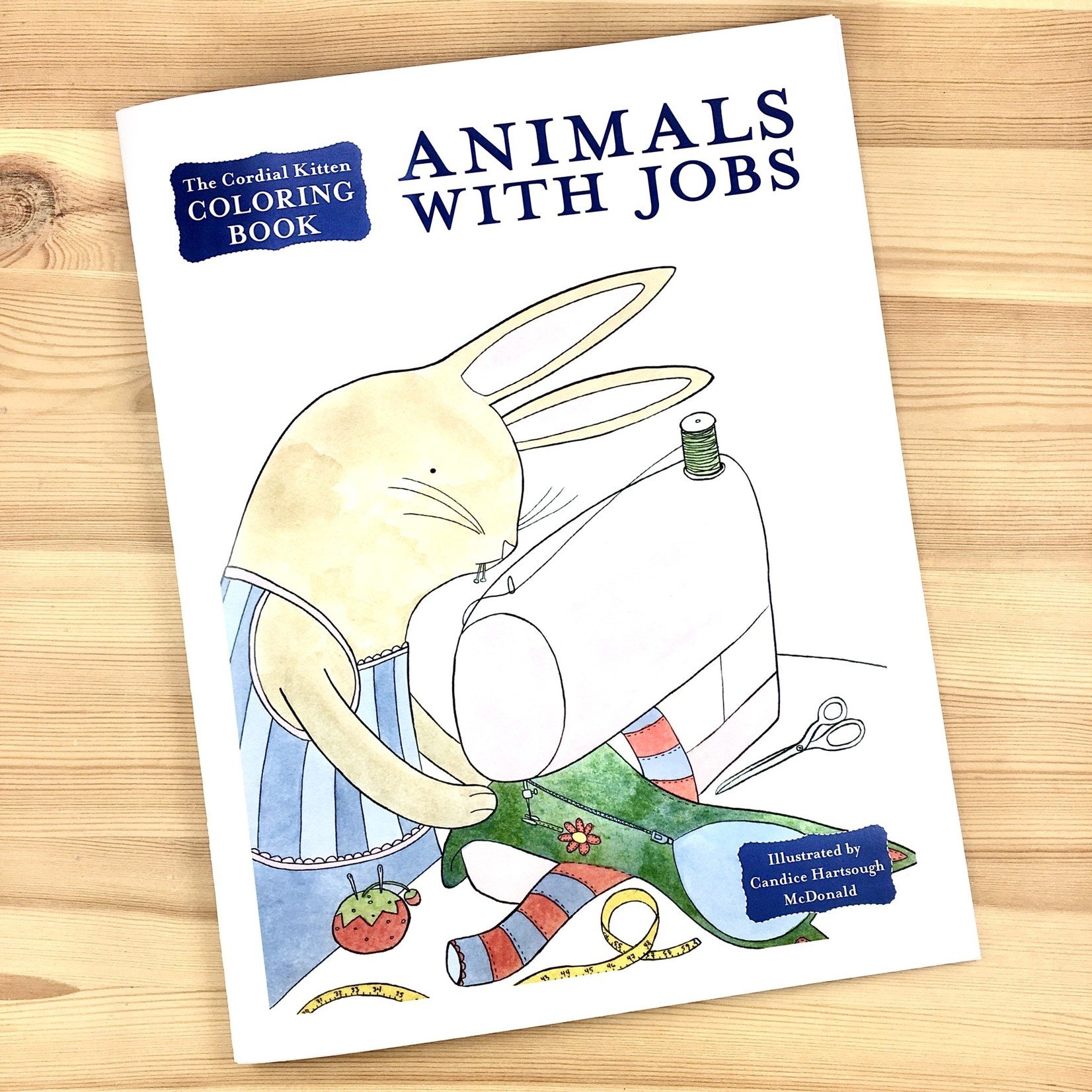 Download Animals With Jobs Coloring Book Homespun Modern Handmade
