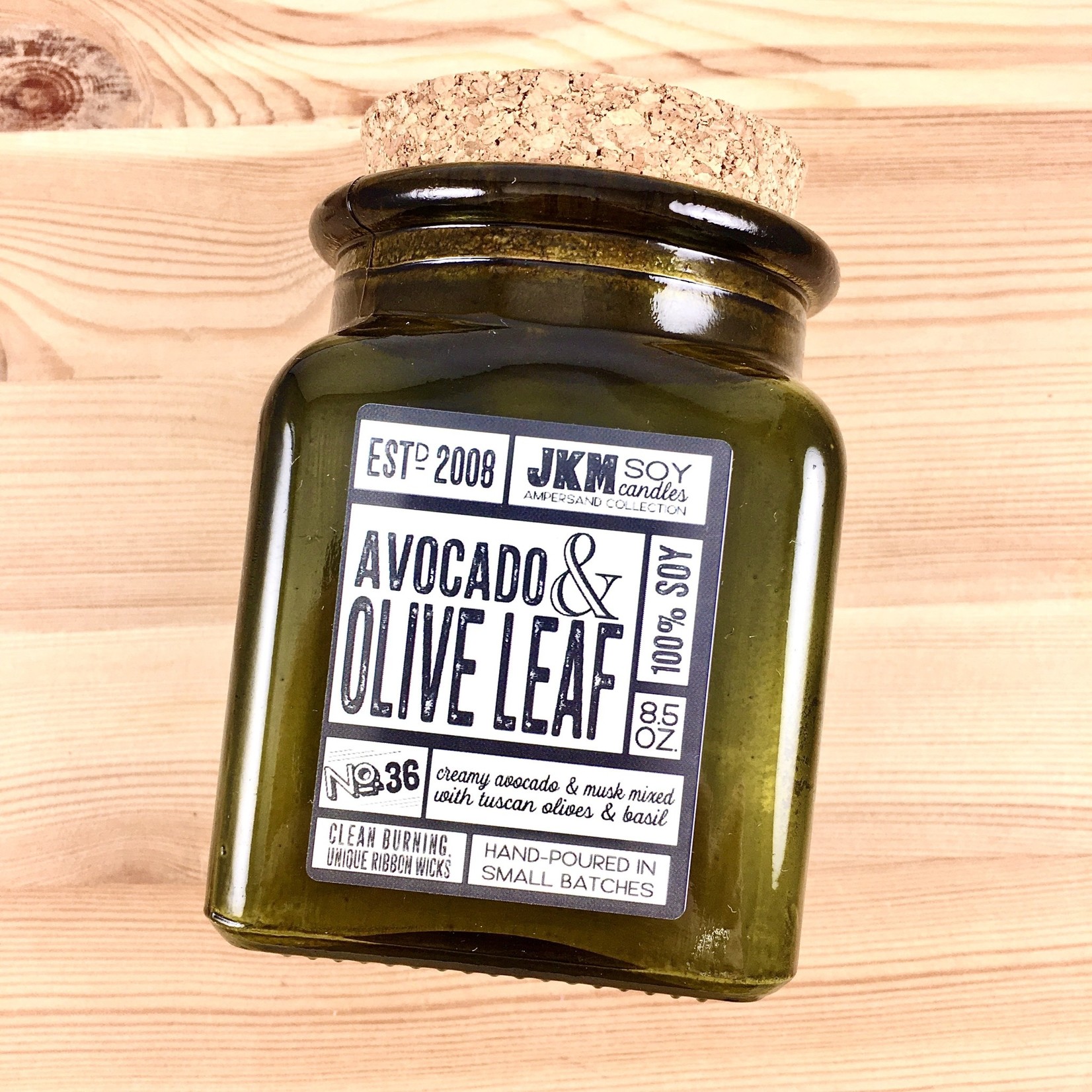 JKM Soy Candles AC: Avocado & Olive Leaf Soy Candle