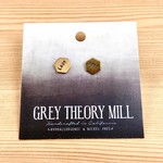 Grey Theory Mill Lady Boss Stamped Stud Earrings