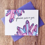 Fiber and Gloss / Whereabouts Such a Gem Greeting Card