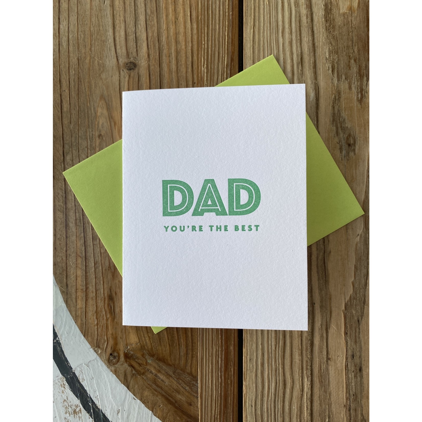 Iron Leaf Press Dad You're The Best (Green) Greeting Card