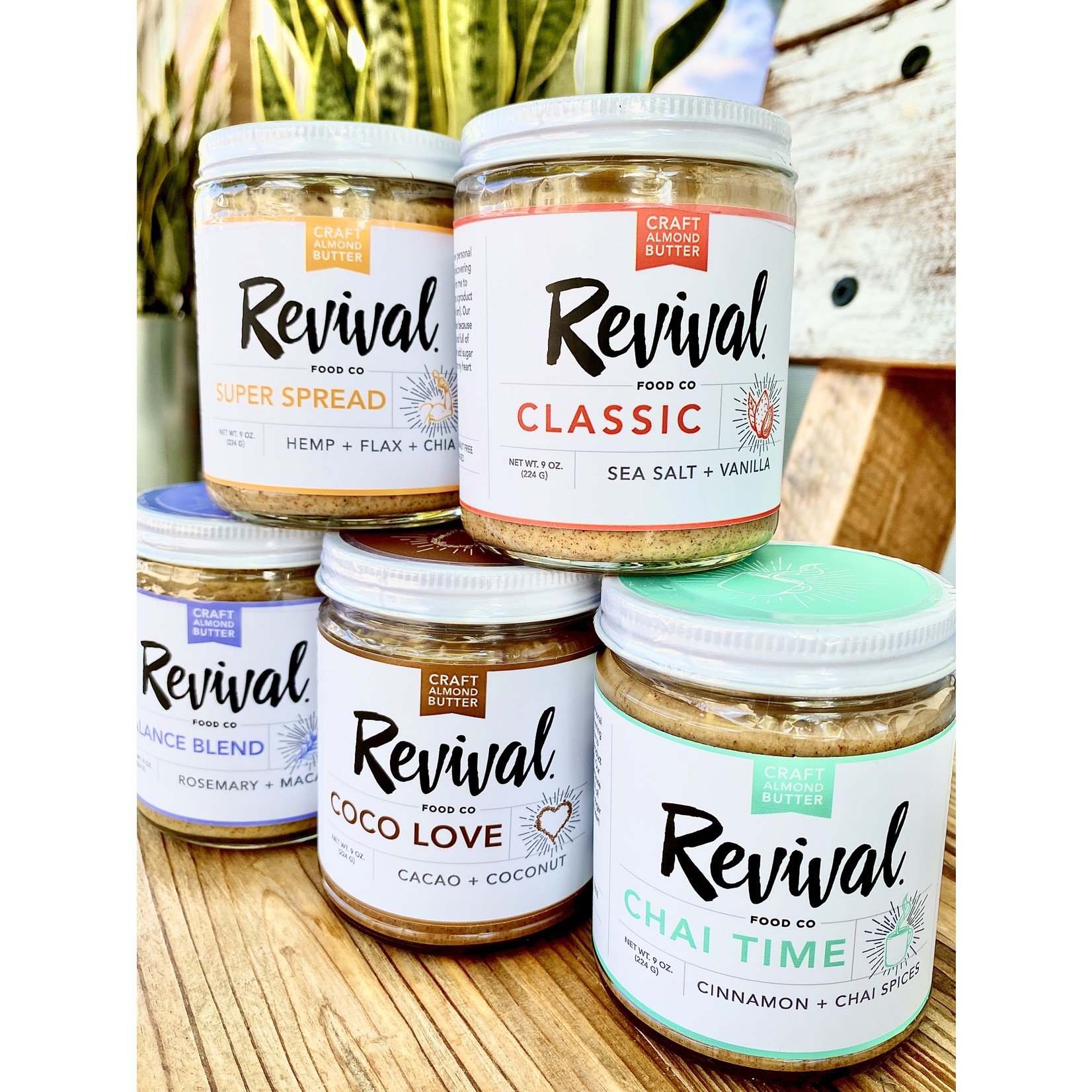 Revival Food Co. Almond Butter 9oz. Jars