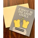 Fiber and Gloss / Whereabouts A Toast To The Happy Couple (Toaster) Greeting Card